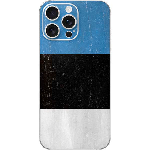 Estonia Flag Distressed iPhone 16 Pro Max Skin