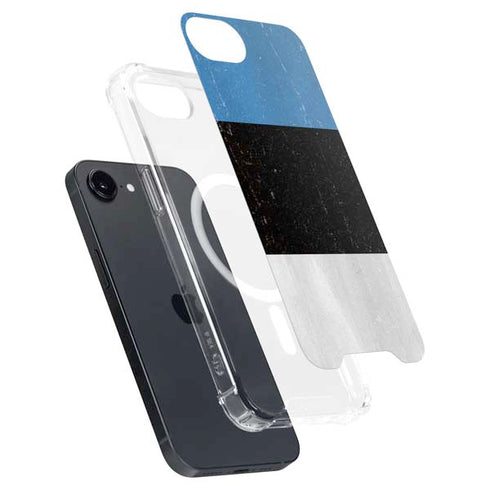 Estonia Flag Distressed iPhone 16e MagSafe Case