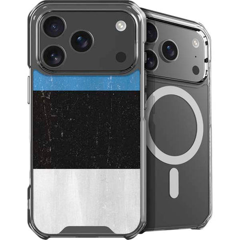 Estonia Flag Distressed iPhone 18 Pro MagSafe Case