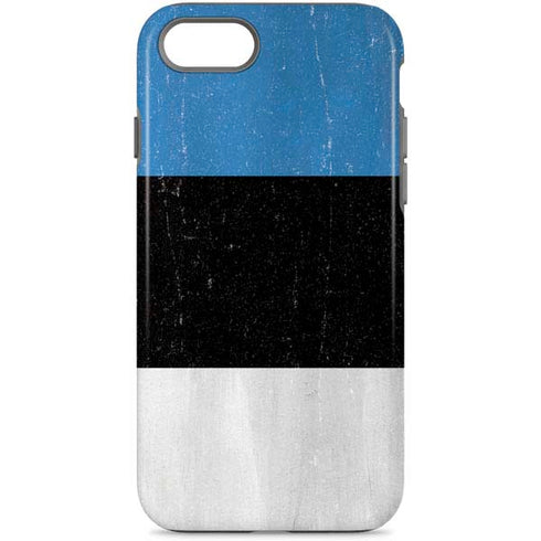 Estonia Flag Distressed iPhone Cases