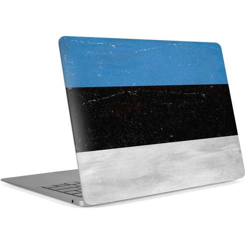 Estonia Flag Distressed Apple MacBook Air Skin