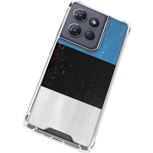 Estonia Flag Distressed Moto G 5G (2025) Clear Case