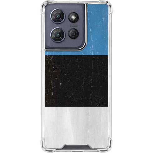 Estonia Flag Distressed Moto G Play 5G (2025) Clear Case