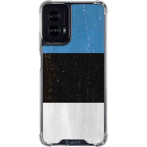 Estonia Flag Distressed Moto G Power 5G (2024) Clear Case