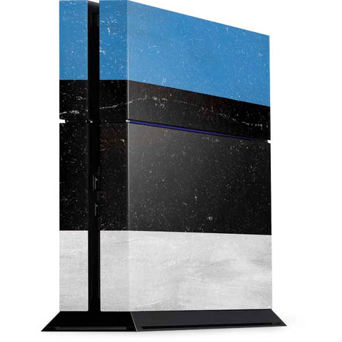 Estonia Flag Distressed PlayStation PS4 Skins