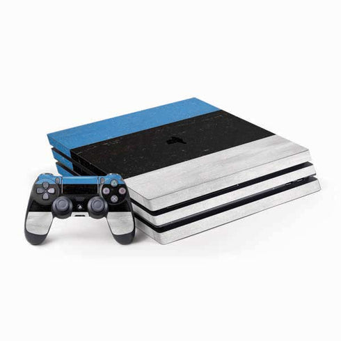 Estonia Flag Distressed PlayStation PS4 Skins