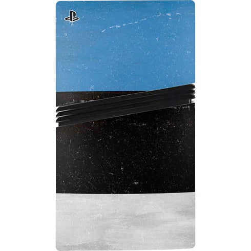 Estonia Flag Distressed PS5 Pro Bundle Skin