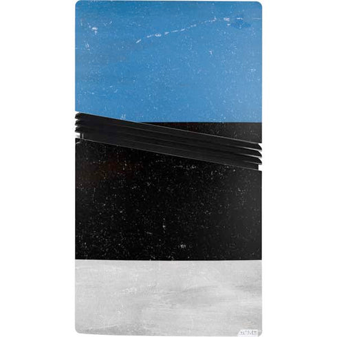 Estonia Flag Distressed PS5 Pro Bundle Skin