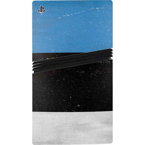 Estonia Flag Distressed PS5 Pro Console Skin