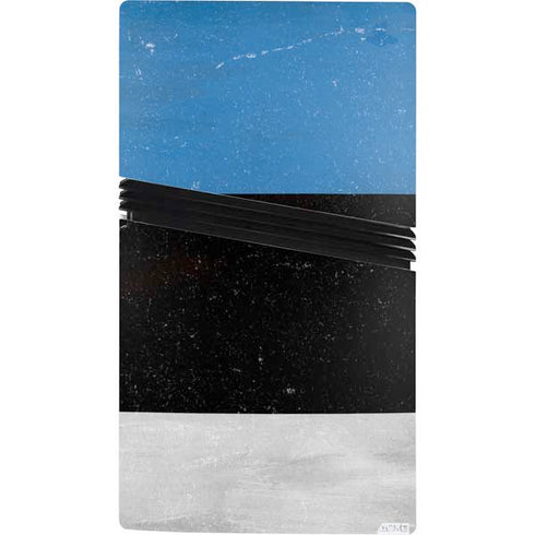 Estonia Flag Distressed PS5 Pro Console Skin