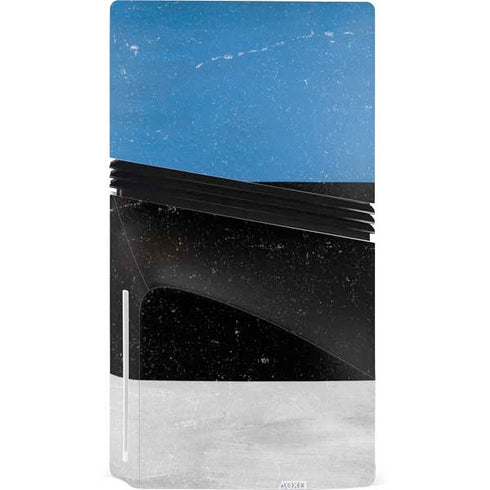 Estonia Flag Distressed PS5 Pro Disk Bundle Skin