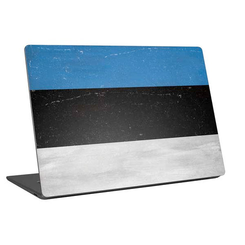 Estonia Flag Distressed Laptop Skins