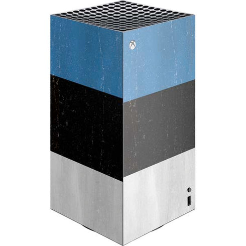 Estonia Flag Distressed XBox Series X Digital Edition Console Skin