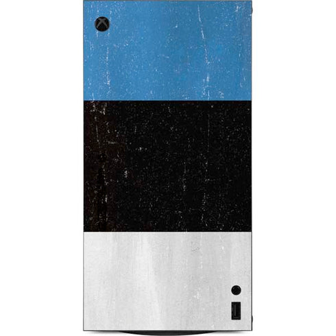 Estonia Flag Distressed XBox Series X Digital Edition Console Skin