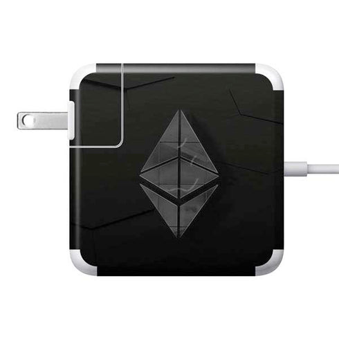 Ethereum Textured Logo 85W Power Adapter (15 and 17 inch MacBook Pro Charger) Skin