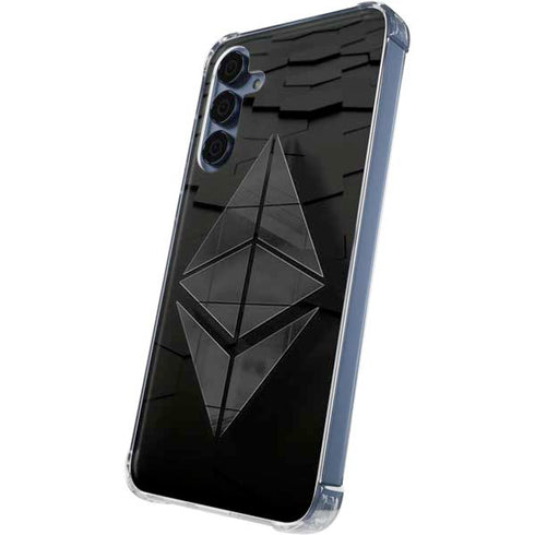Ethereum Textured Logo Galaxy A55 5G Clear Case
