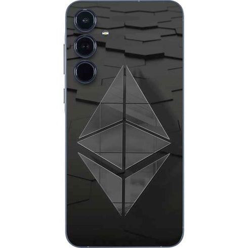 Ethereum Textured Logo Galaxy A55 5G Skin