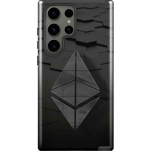 Ethereum Textured Logo Galaxy S23 Ultra Pro Case