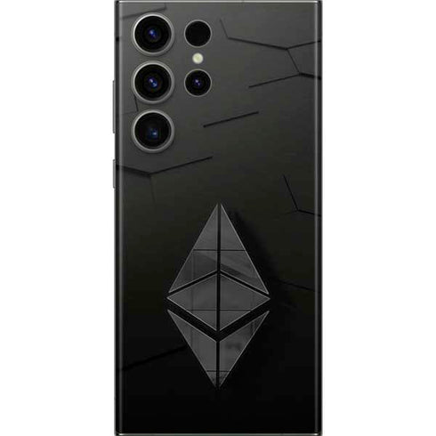 Ethereum Textured Logo Galaxy Skins