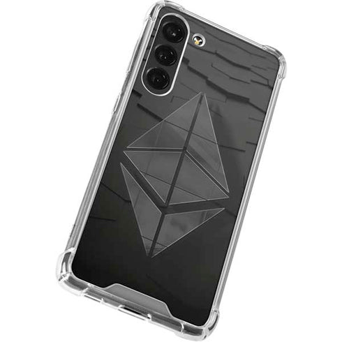 Ethereum Textured Logo Galaxy S24 FE Clear Case
