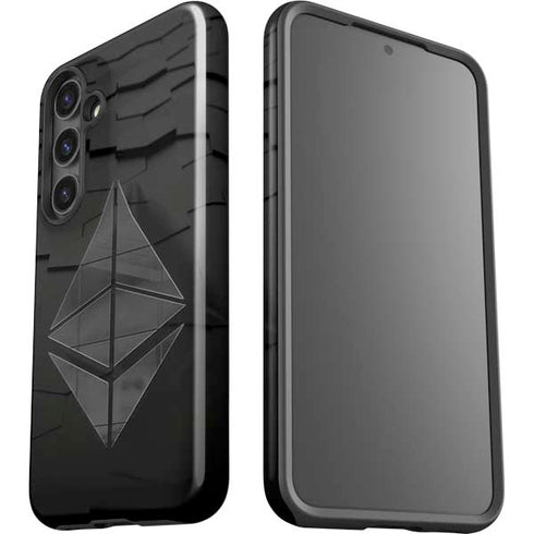 Ethereum Textured Logo Galaxy S25 Impact Case