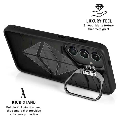 Ethereum Textured Logo Galaxy S25 Kickstand Case