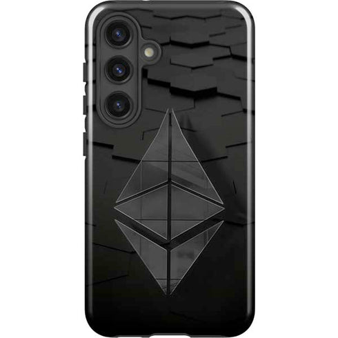 Ethereum Textured Logo Galaxy S25 Plus Impact Case