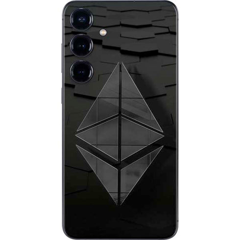 Ethereum Textured Logo Galaxy S24 Plus Skin