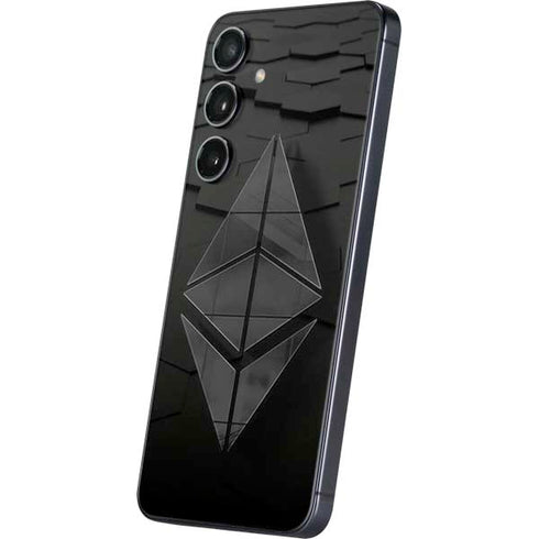 Ethereum Textured Logo Galaxy S24 Plus Skin
