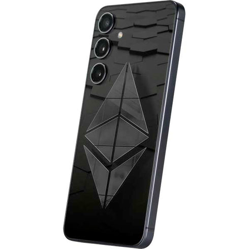 Ethereum Textured Logo Galaxy S25 Skin