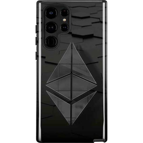 Ethereum Textured Logo Galaxy Cases