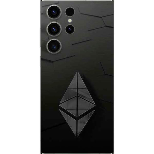 Ethereum Textured Logo Galaxy S24 Ultra Skin