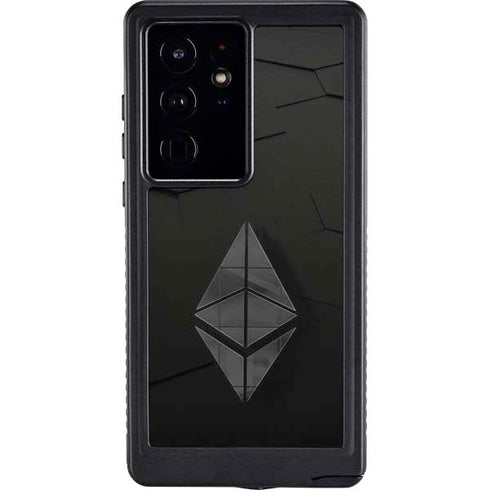 Ethereum Textured Logo Galaxy S24 Ultra Waterproof Case