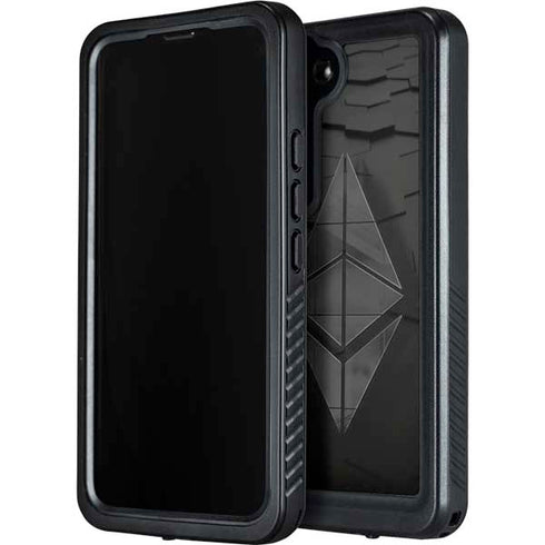 Ethereum Textured Logo Galaxy S24 Waterproof Case
