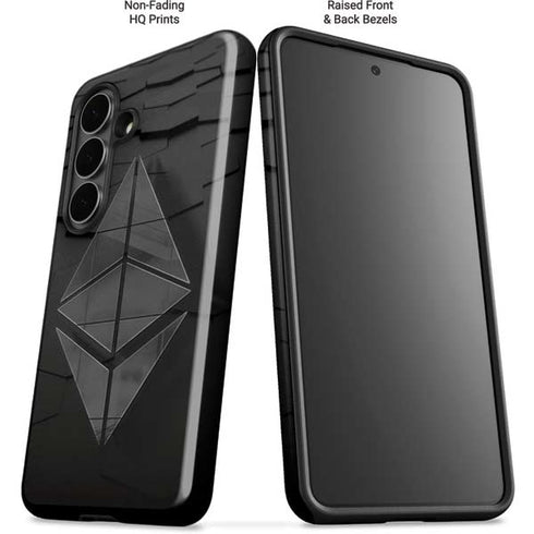 Ethereum Textured Logo Galaxy S26 Impact Case