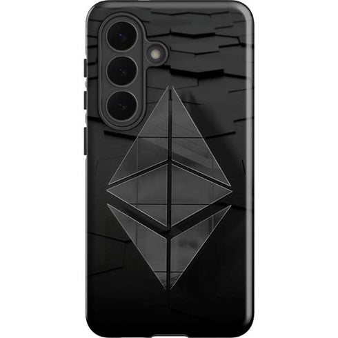 Ethereum Textured Logo Galaxy S26 Impact Case