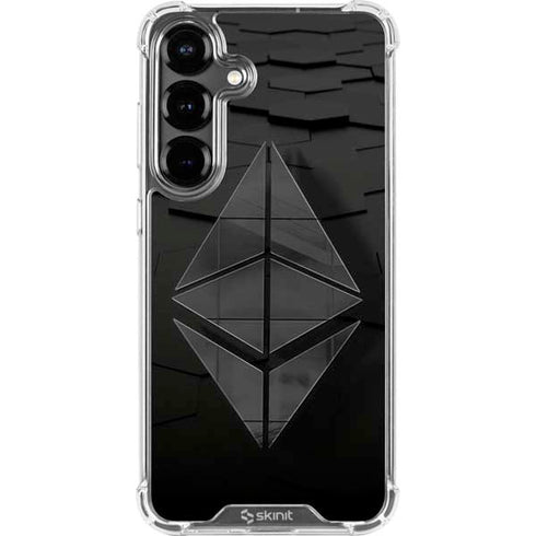Ethereum Textured Logo Galaxy S26 Plus Clear Case