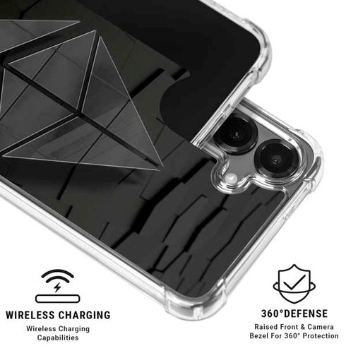 Ethereum Textured Logo Galaxy S26 Plus Clear Case