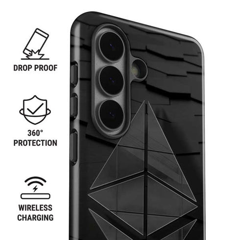 Ethereum Textured Logo Galaxy S26 Plus Impact Case