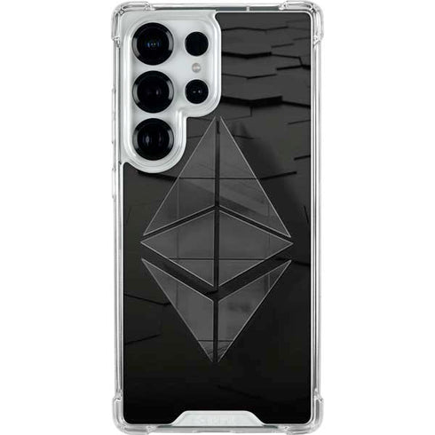 Ethereum Textured Logo Galaxy S26 Ultra Clear Case