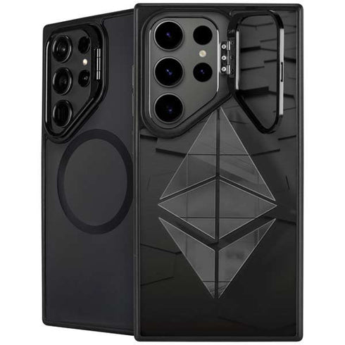 Ethereum Textured Logo Galaxy S26 Ultra Kickstand Case