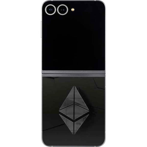 Ethereum Textured Logo Galaxy Z Flip6 Skin