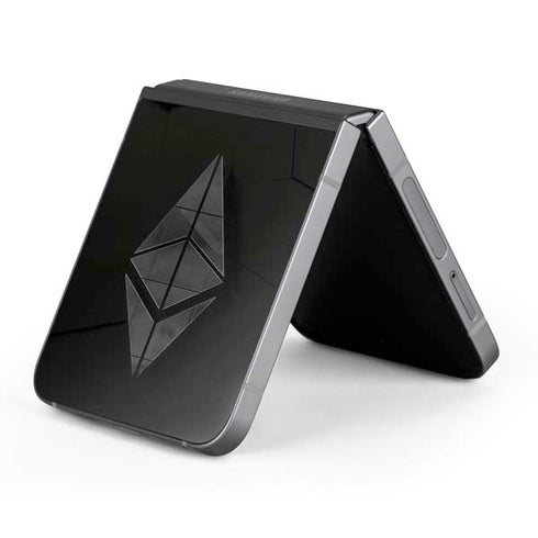 Ethereum Textured Logo Galaxy Z Flip6 Skin
