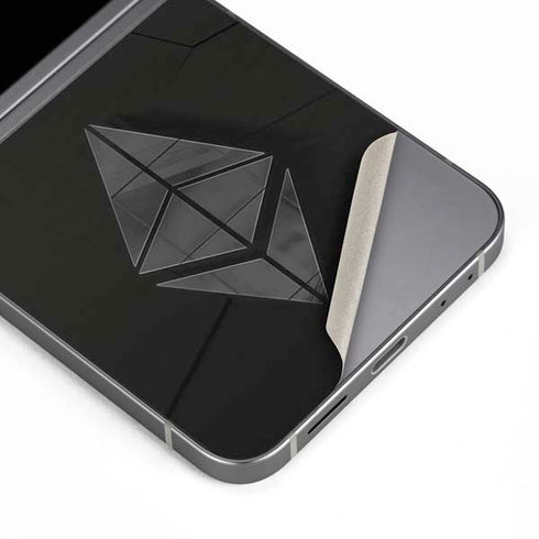 Ethereum Textured Logo Galaxy Z Flip6 Skin