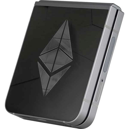 Ethereum Textured Logo Galaxy Z Flip6 Skin