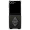 Ethereum Textured Logo Galaxy Z Flip7 Clear Case