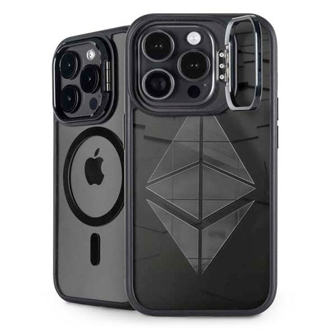 Ethereum Textured Logo iPhone 13 Pro Max Kickstand Case