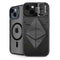 Ethereum Textured Logo iPhone 14 Kickstand Case