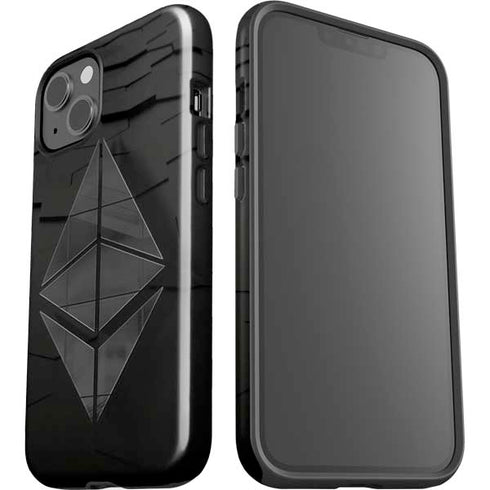 Ethereum Textured Logo iPhone 15 Impact Case