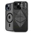 Ethereum Textured Logo iPhone 15 Plus Kickstand Case